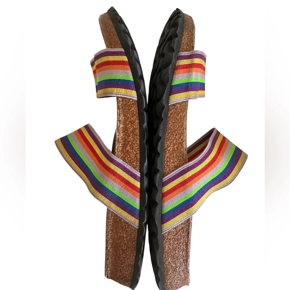 Birki’s x Birkenstock Curaçao II Stretch Rainbow Sandals